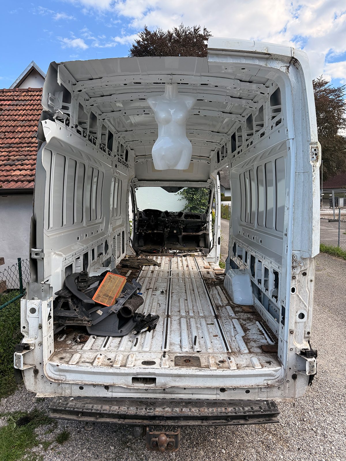 Transporter Brandschaden Detailansicht 50