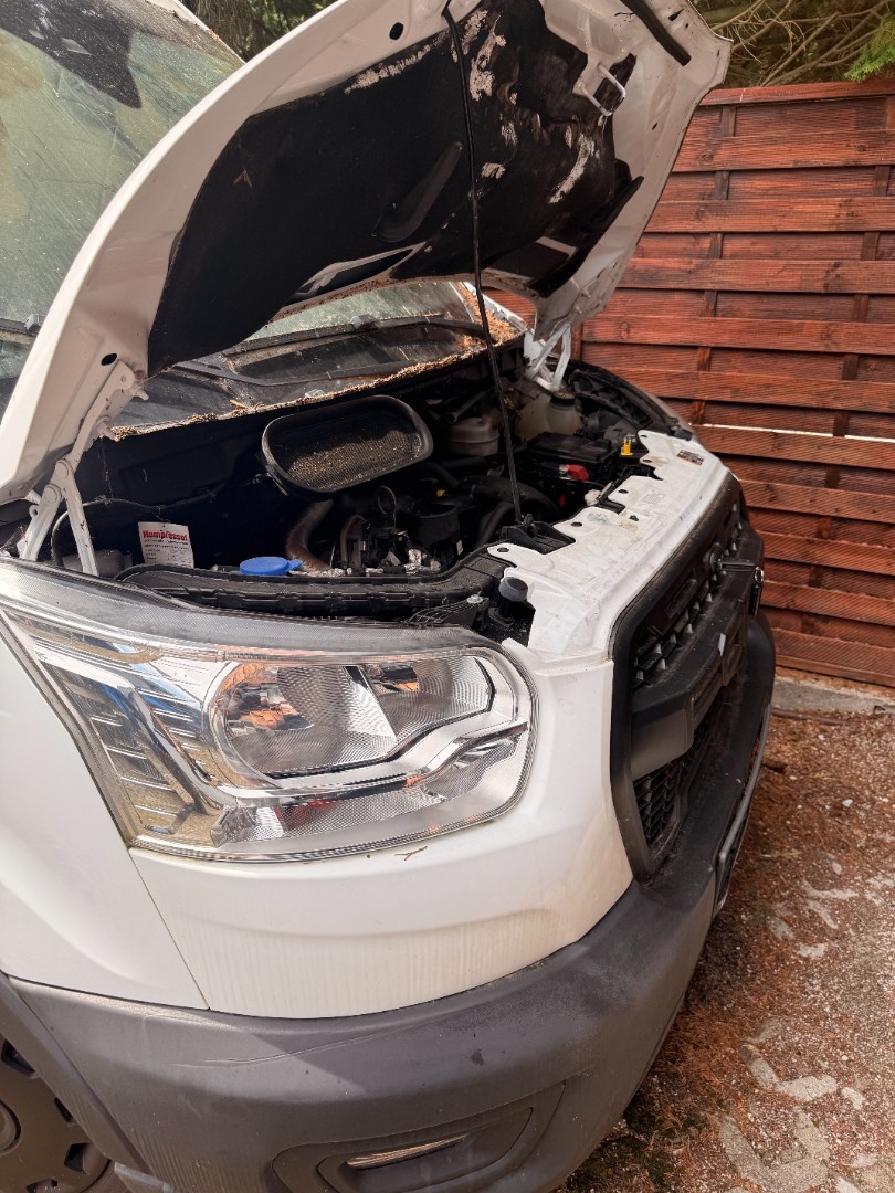 Transporter Brandschaden Detailansicht 9