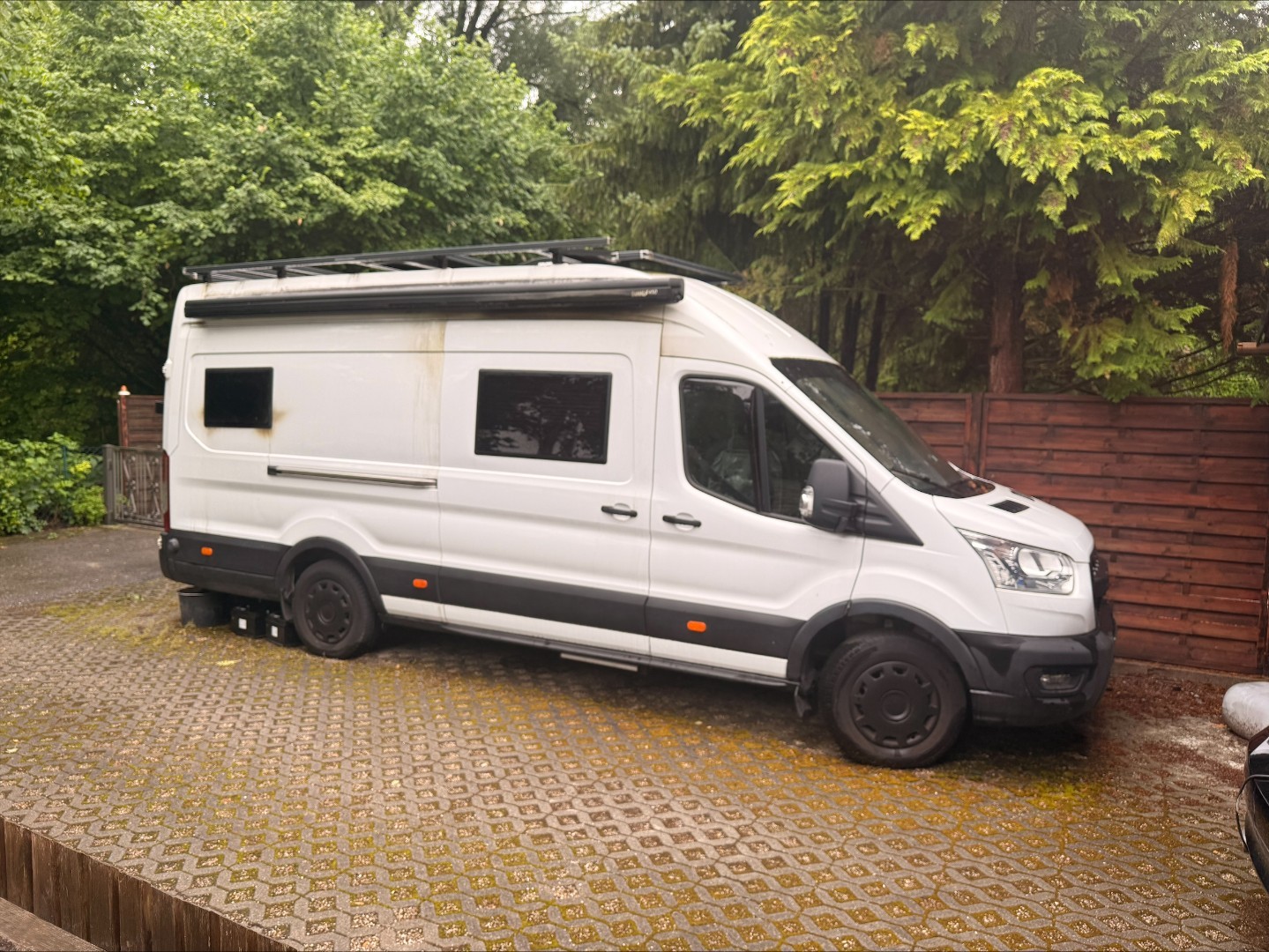 Transporter Brandschaden Detailansicht 1